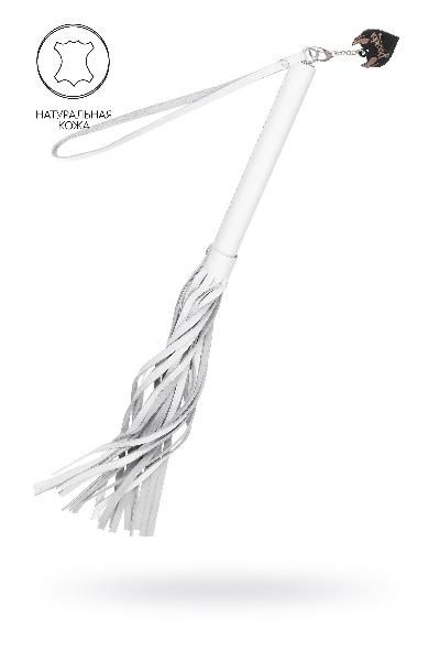 Белая кожаная плеть - 50 см. от Pecado