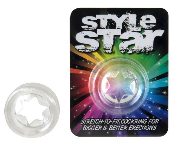 Прозрачное эрекционное кольцо STYLE STAR COCKRING от Seven Creations