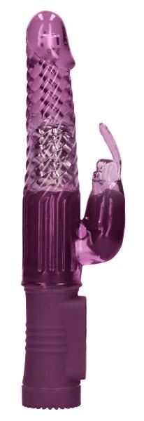 Фиолетовый вибратор-кролик Rotating Rabbit - 23 см. от Shots Media BV