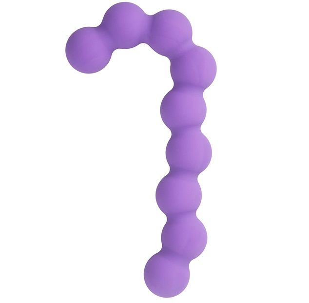 Фиолетовая анальная цепочка SEE YOU CANDY CANE ANAL BEADS - 13,1 см. от Dream Toys