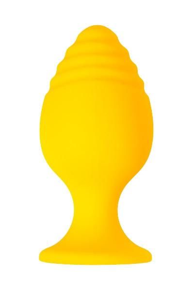 Желтая анальная втулка Riffle - 7,5 см. от ToyFa