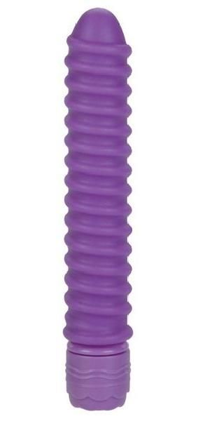 Фиолетовый спиральный вибратор SORORITY SCREW от California Exotic Novelties