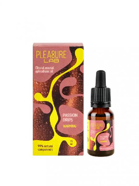 Капли с согревающим эффектом Passion Drips Warming - 15 мл. от Pleasure Lab