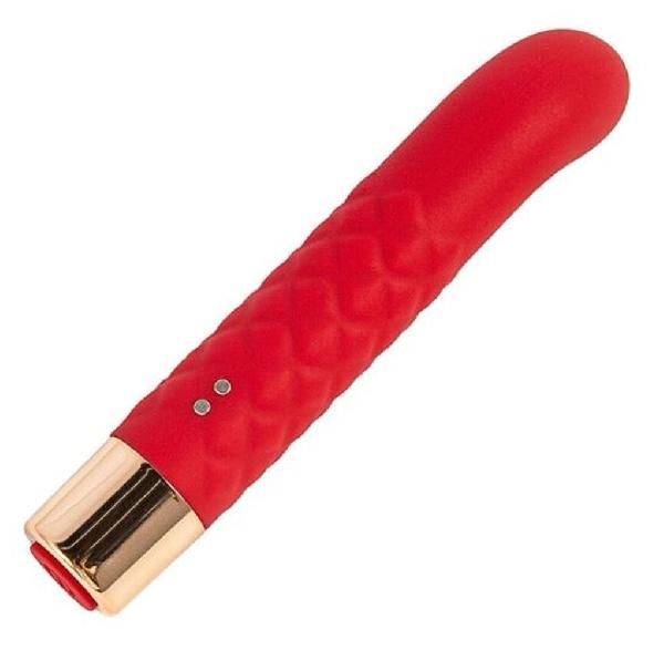 Красный вибратор для G-точки - 14,5 см. от Boys of Toys