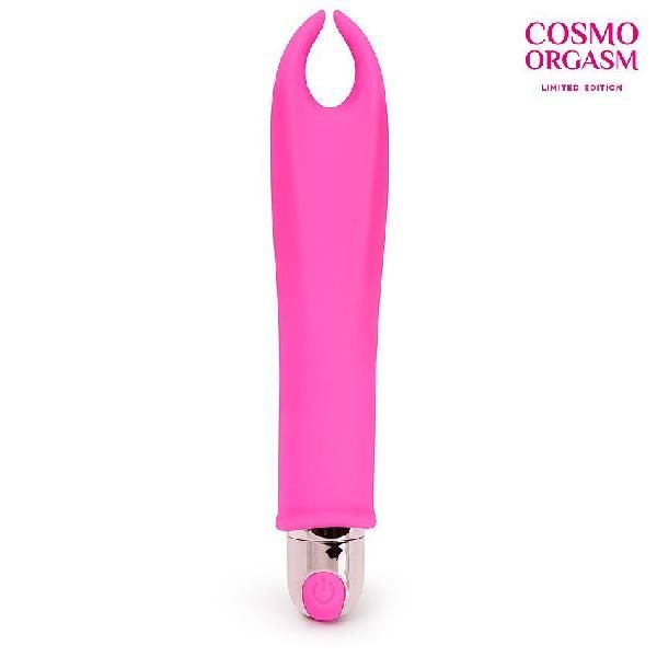 Розовый мини-вибратор для стимуляции эрогенных зон - 15,5 см. от Bior toys