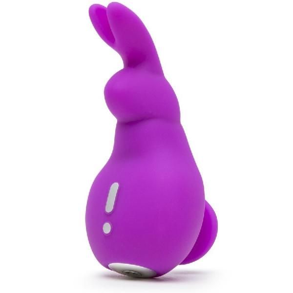 Фиолетовый клиторальный вибратор в форме зайчика от Happy Rabbit
