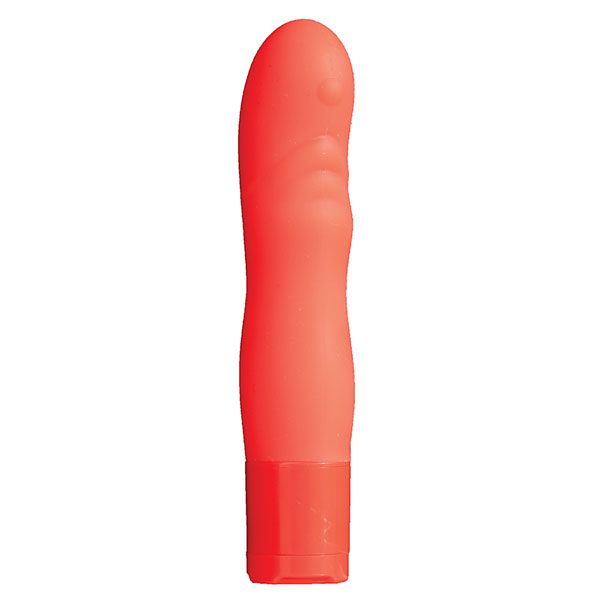 Оранжевый мини-вибратор Neon Bliss - 9 см. от Dream Toys