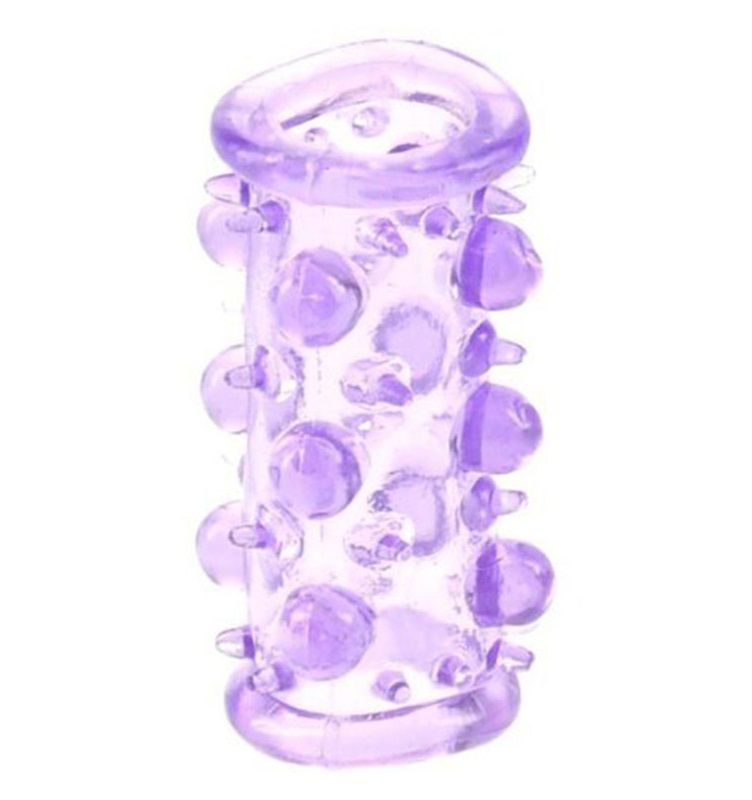 Фиолетовая насадка с шариками и шипами LUST CLUSTER от Dream Toys