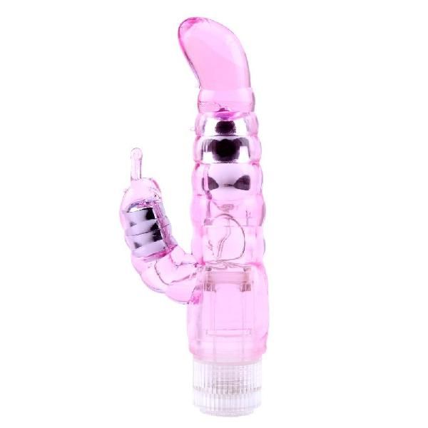 Розовый вибратор-кролик My Dual Pleasure - 21 см. от Chisa