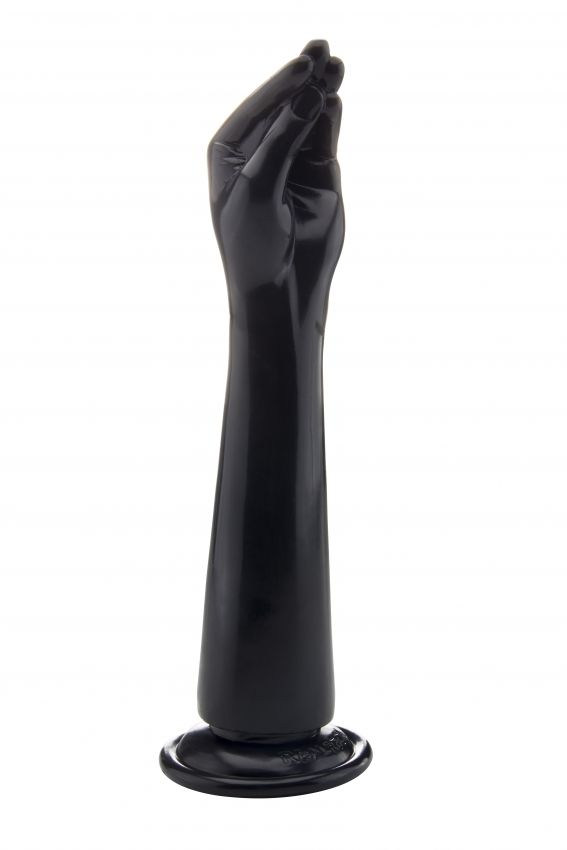 Чёрная рука для фистинга Realistic Hand 12,8 Inch - 32,5 см. от Shots Media BV