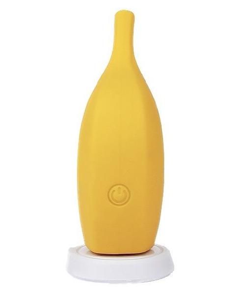 Желтый перезаряжаемый вибратор Ba-banana - 8,2 см. от CNT