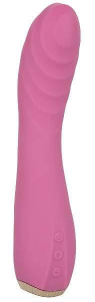 Розовый вибромассажер для стимуляции точки G Uncorked Pinot - 18,5 см. от California Exotic Novelties
