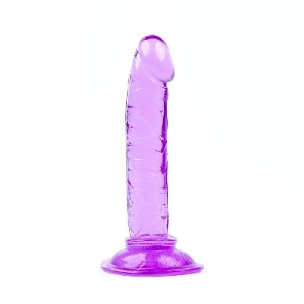 Фиолетовый анальный фаллоимитатор на присоске - 12 см. от Сима-Ленд