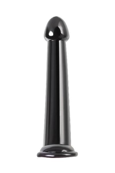 Черный нереалистичный фаллоимитатор Jelly Dildo L - 20 см. от Toyfa Basic
