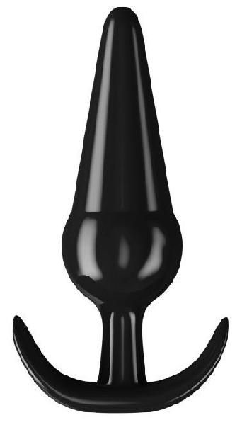 Черная анальная пробка с широким основанием - 13 см. от Сумерки богов