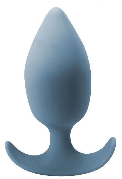 Грязно-синяя анальная пробка со смещенным центром тяжести Gleam - 10 см. от Lola toys