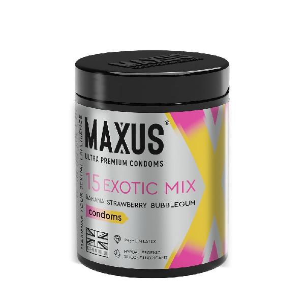 Цветные ароматизированные презервативы MAXUS Exotic Mix - 15 шт. от Maxus