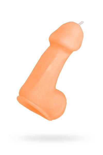 Оранжевая свеча в форме пениса - 47 гр. от Pecado