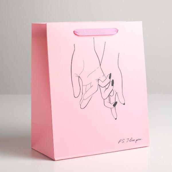 Бумажный пакет I LOVE YOU - 23 х 27 см. от Сима-Ленд
