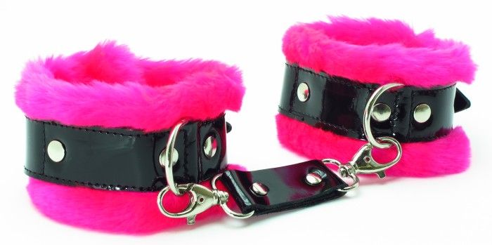 Розовые наручники с мехом BDSM Light от БДСМ Арсенал