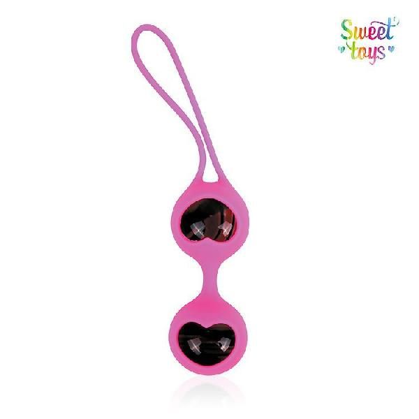 Вагинальные стеклянные шарики в розовой силиконовой оболочке со шнурком от Bior toys