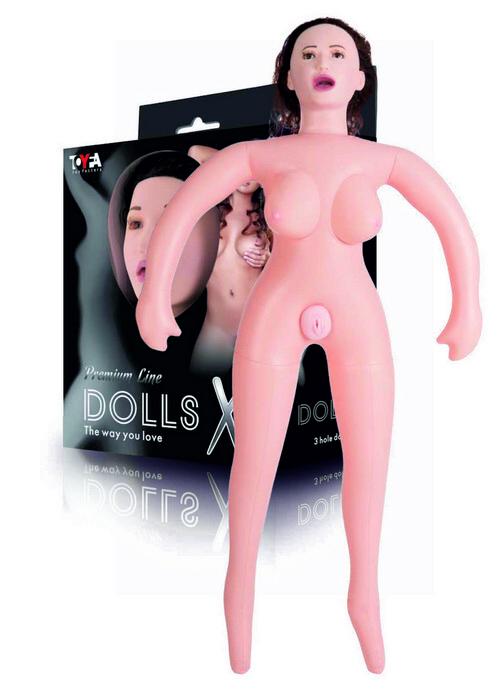 Надувная секс-кукла брюнетка с реалистичной головой от ToyFa