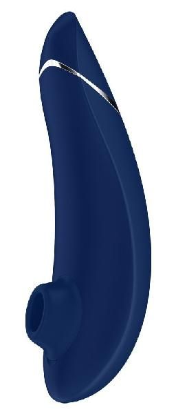 Синий бесконтактный клиторальный стимулятор Womanizer Premium от Womanizer