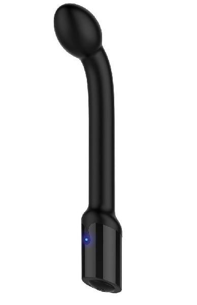 Черный вибростимулятор простаты Rechargeable Prostate Probe - 21,7 см. от Adam & Eve