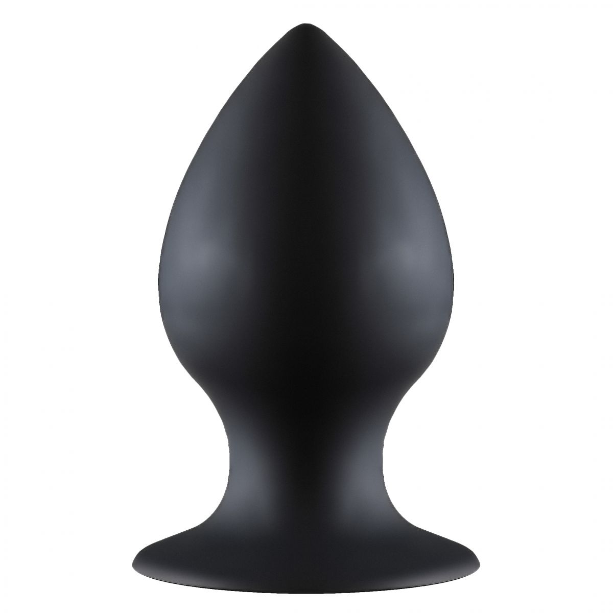 Чёрная анальная пробка Thick Anal Plug Medium - 9,5 см. от Lola toys