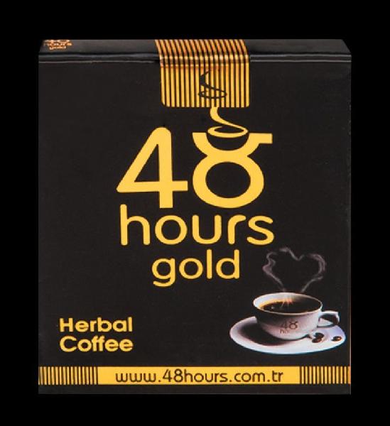 Возбуждающий растворимый кофе 48 hours gold - 20 гр. от 48 Hours