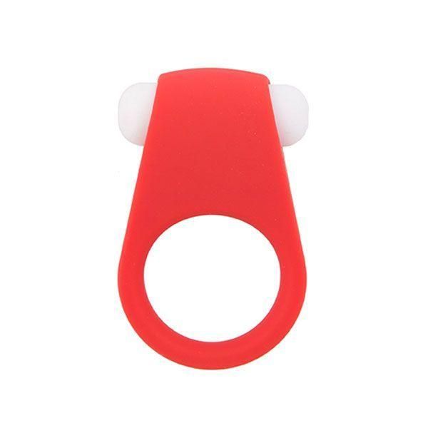 Красное эрекционное кольцо LIT-UP SILICONE STIMU RING 4 от Dream Toys