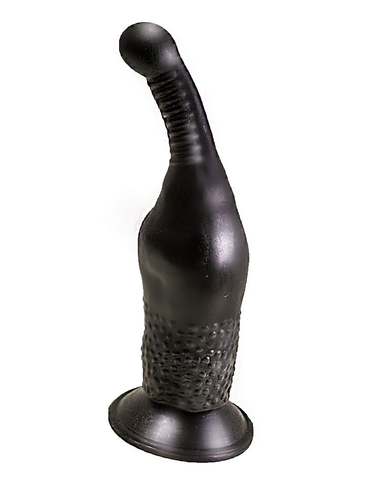 Чёрный анальный фаллоимитатор на присоске - 17 см. от LOVETOY (А-Полимер)