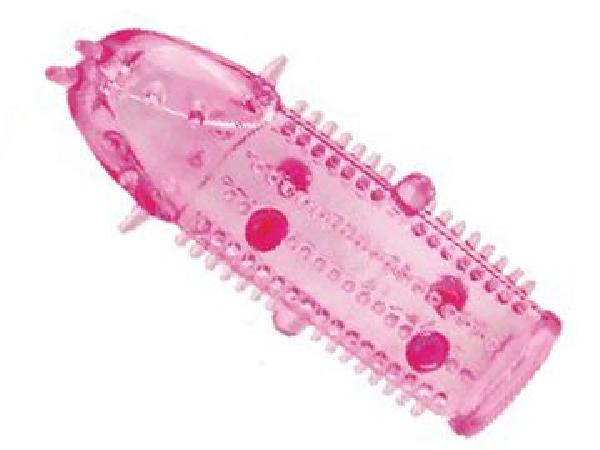 Розовая насадка на пенис с закрытой головкой от Sextoy 2011