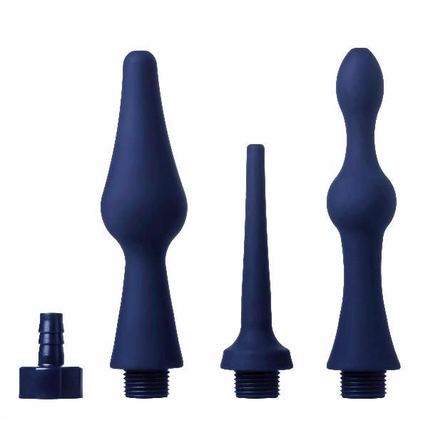 Набор из 3 универсальных насадок для анального душа Universal 3 Piece Silicone Enema Attachment Set от XR Brands