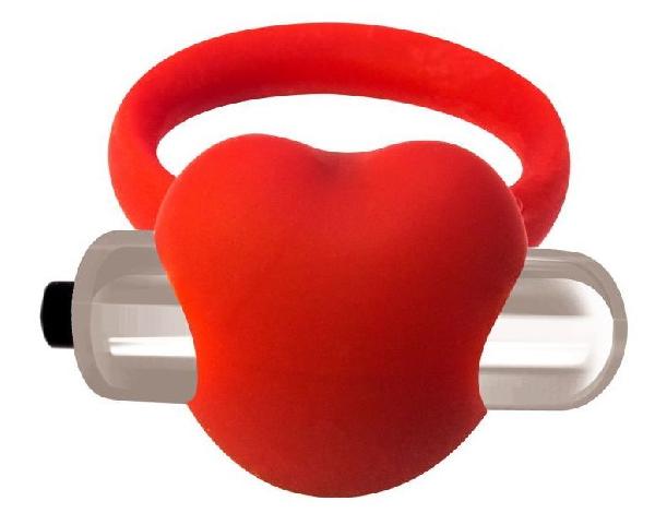 Красное эрекционное виброкольцо Infinity от Lola toys