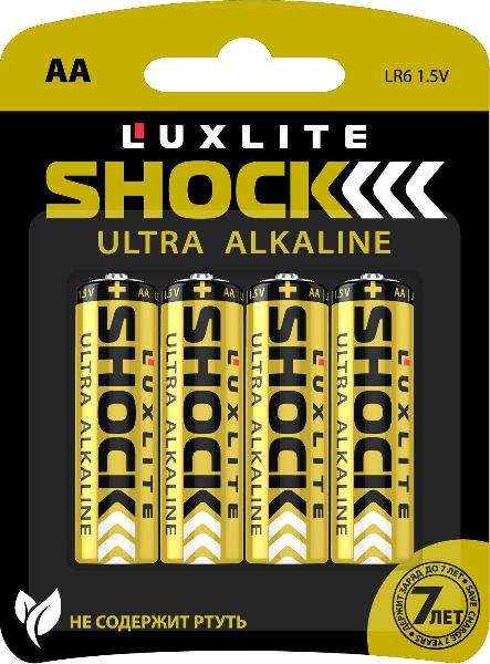 Батарейки Luxlite Shock (GOLD) типа АА - 4 шт. от Luxlite