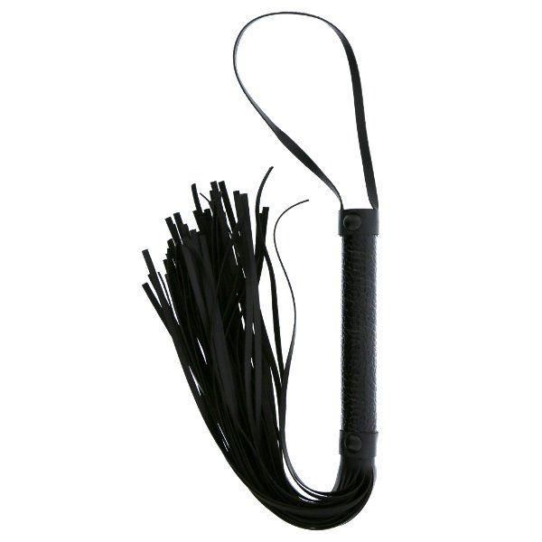 Черная мини-плеть Croco Whip - 38 см. от Dream Toys