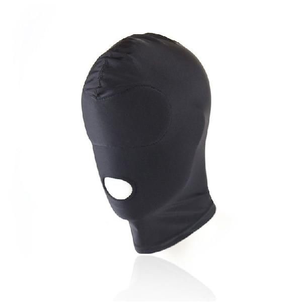 Черный текстильный шлем с прорезью для рта от Bior toys