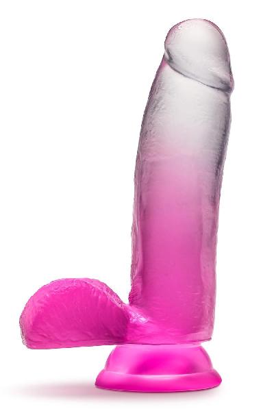 Розовый фаллоимитатор Sugar Magnolia - 17,1 см. от Blush Novelties