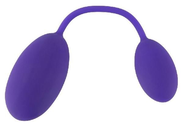 Фиолетовые вагинальный и анальный шарики GoGasm от Orion