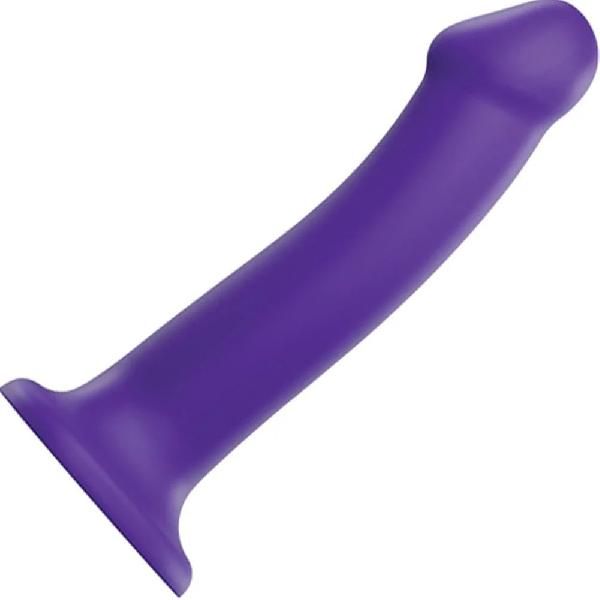 Фиолетовый фаллоимитатор-насадка Strap-On-Me Dildo Dual Density size L - 19 см. от Strap-on-me