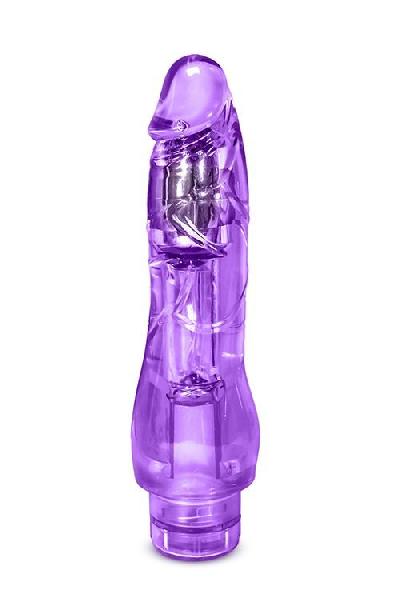 Фиолетовый вибратор-реалистик Fantasy Vibe - 22,8 см. от Blush Novelties