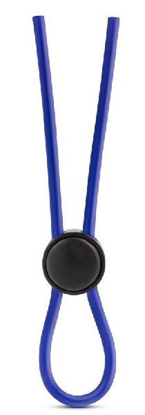Синее эрекционное лассо Silicone Loop Cock Ring от Blush Novelties