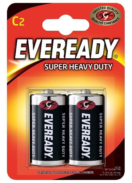 Батарейки EVEREADY SUPER R14 С 1,5V - 2 шт. от Energizer
