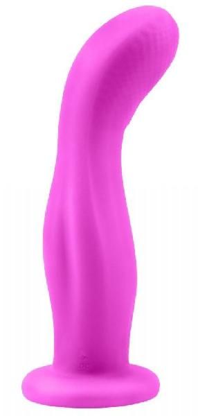 Лиловый изогнутый вибратор Didi - 18 см. от Chisa