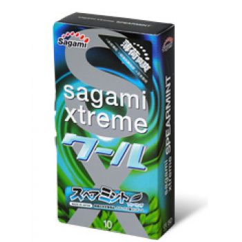 Презервативы Sagami Xtreme Mint с ароматом мяты - 10 шт. от Sagami