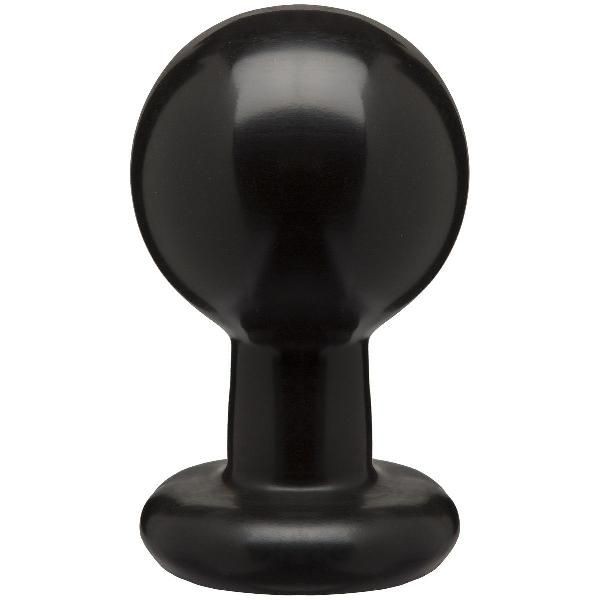 Круглая черная анальная пробка Classic Round Butt Plugs Large - 12,1 см. от Doc Johnson