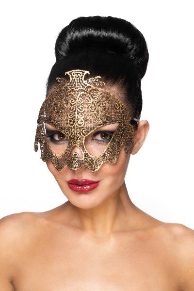 Золотистая карнавальная маска  Нави  от Сумерки богов