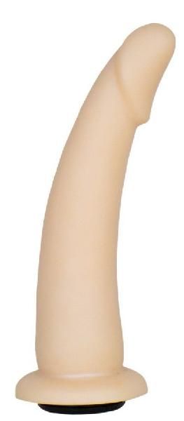 Телесная гладкая насадка-фаллоимитатор Harness - 17 см. от LOVETOY (А-Полимер)