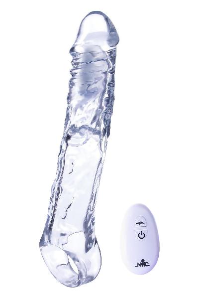 Прозрачная насадка-удлинитель Length Enhancer With Bullet с подхватом - 22,3 см. от NMC